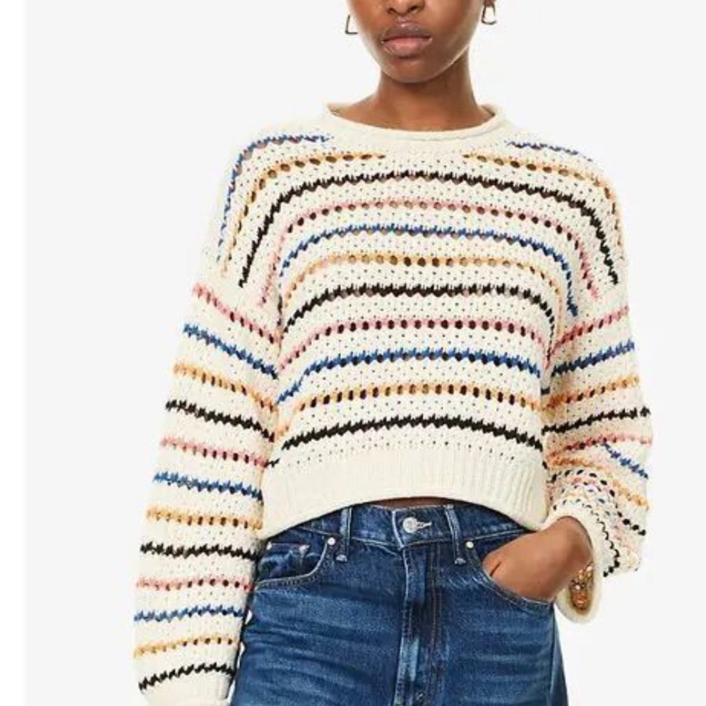 Mother She Sells Seashells The Bell Sleeve Striped Sweater